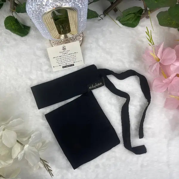 Black Saudi Niqab HB-1 – Double Georgette Fabric by Hijabiyana