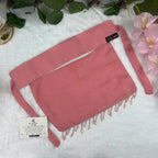 Candy Pink Saudi Niqab with Beads HB-14 – Double Georgette Fabric by Hijabiyana