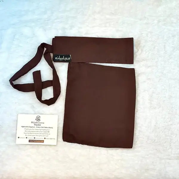 Chocolate Brown Saudi Niqab HB-45 in Double Georgette – Hijabiyana