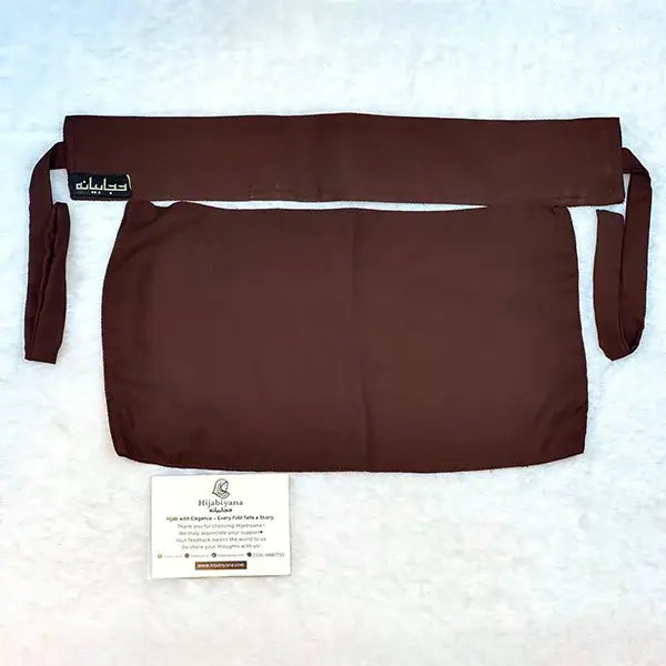 Chocolate Brown Saudi Niqab HB-45 in Double Georgette – Hijabiyana