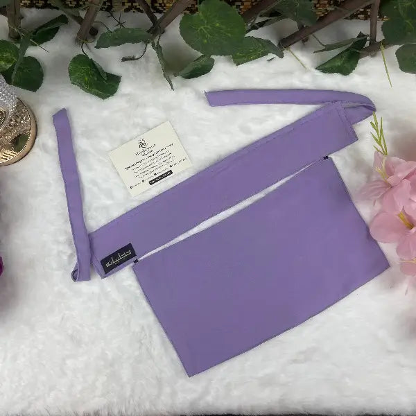 Lilac Saudi Niqab HB-5 – Double Georgette Fabric by Hijabiyana