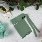 Mint Saudi Niqab With Beads HB-26 – Double Georgette Fabric by Hijabiyana